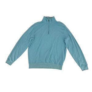 Jack Nicklaus Blue 1/4 Zip Collared Pullover Sweatshirt Size Large Men’s
